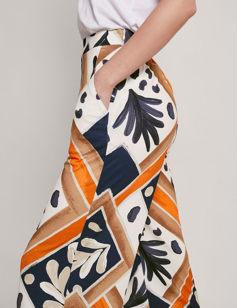 Jersey Printed Wide Leg Trousers 5 of 5