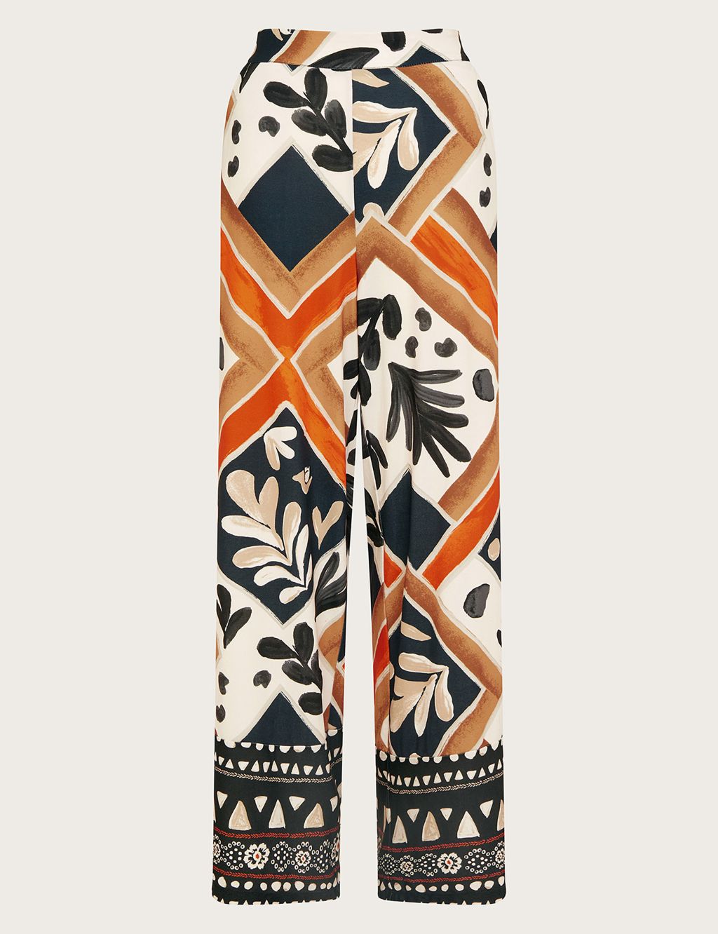 Jersey Printed Wide Leg Trousers 1 of 5