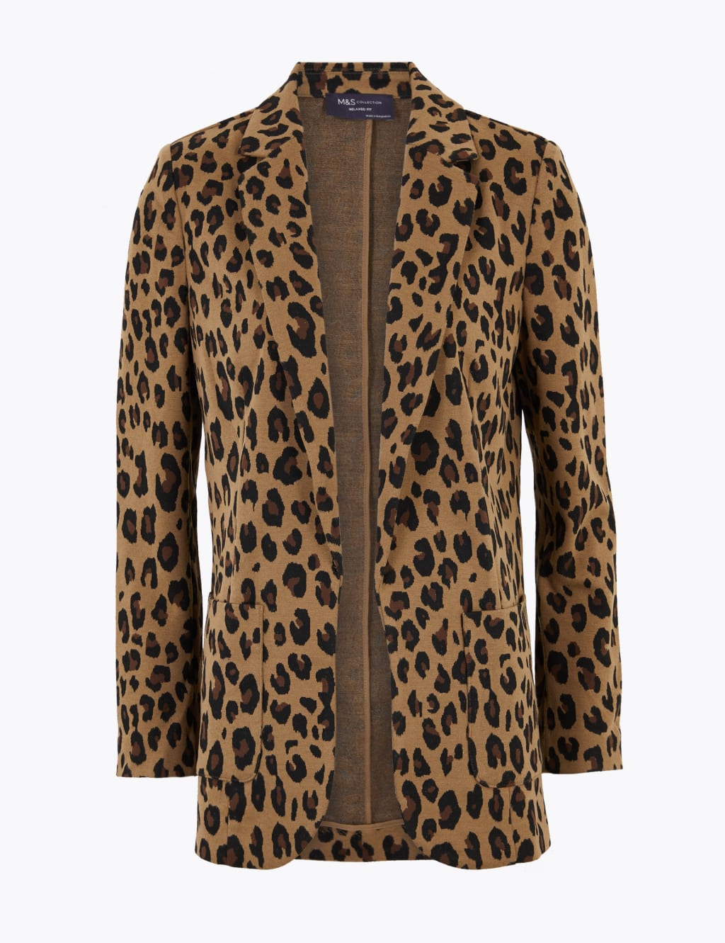 M&s animal print coat discount