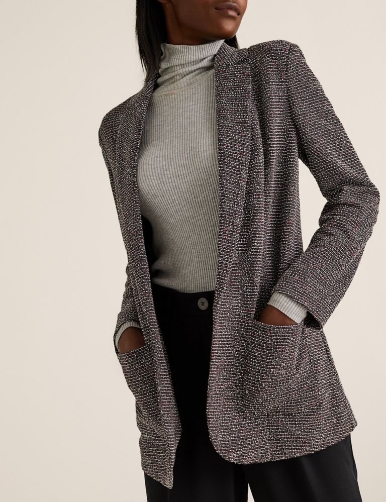 Jersey Relaxed Textured Blazer 5 of 5