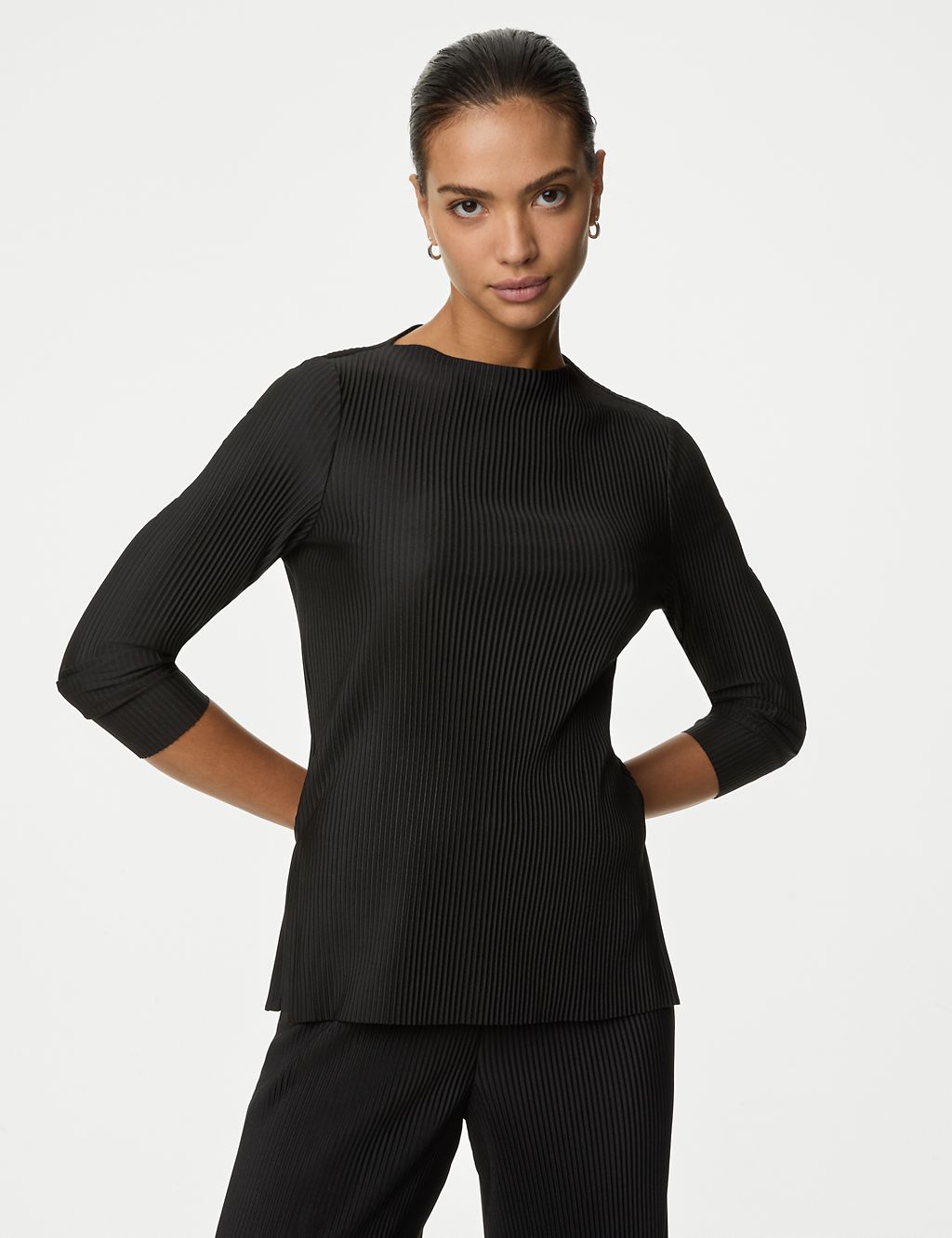 Jersey Ribbed Top | M&S Collection | M&S