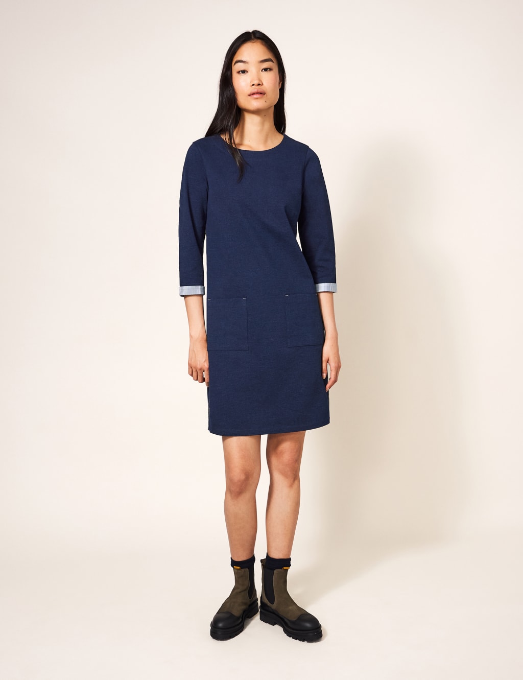 Jersey Round Neck Jumper Dress White Stuff M S