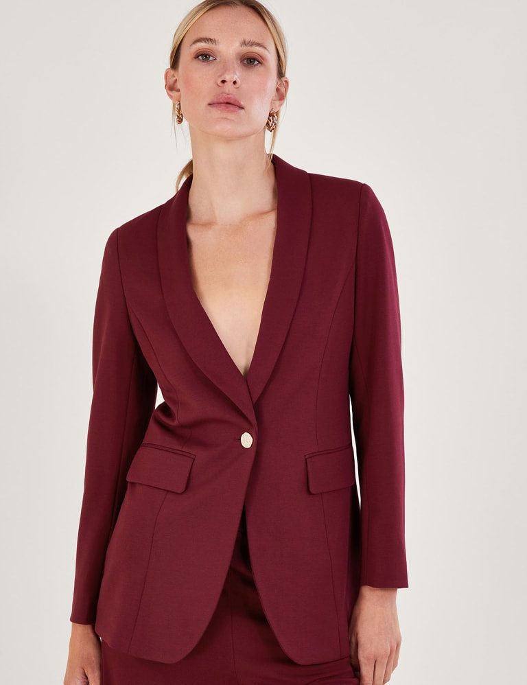 Jersey Single Breasted Blazer