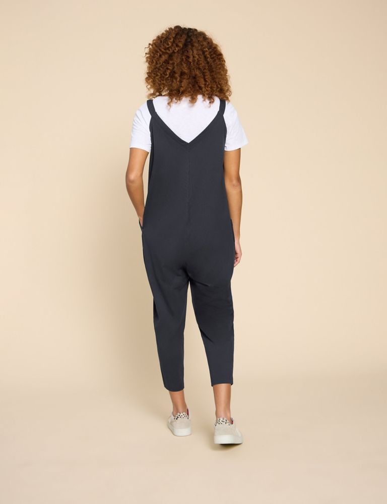 Darkest Navy, Relaxed Jersey Dungaree