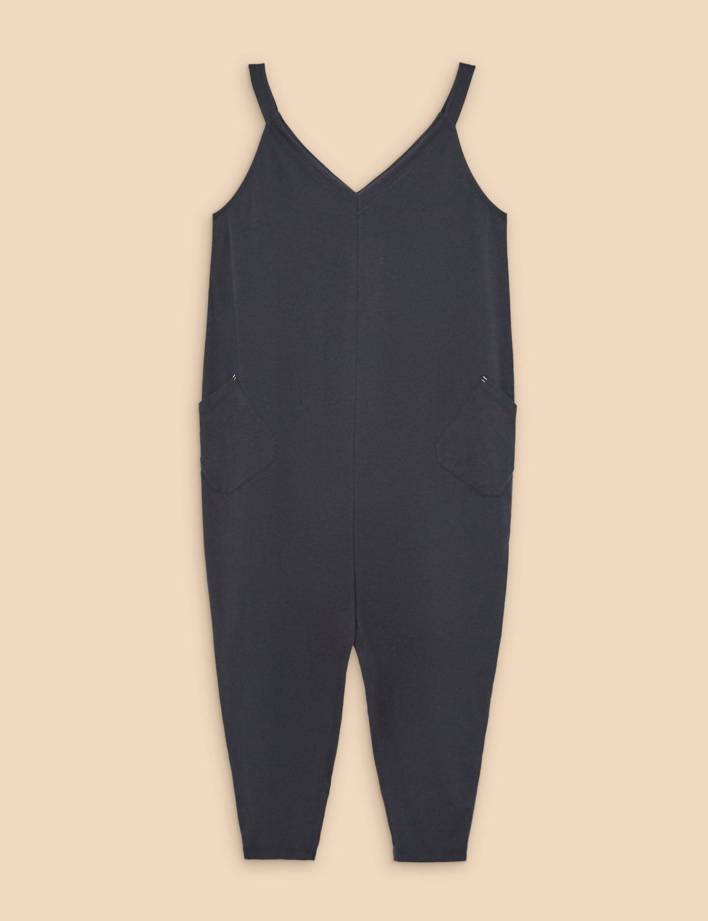 Jersey Sleeveless Cropped Jumpsuit 1 of 6