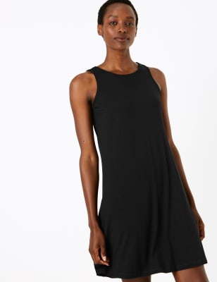 Jersey Sleeveless Mini Swing Dress, M&S Collection