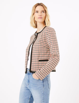 marks and spencer dogtooth jacket