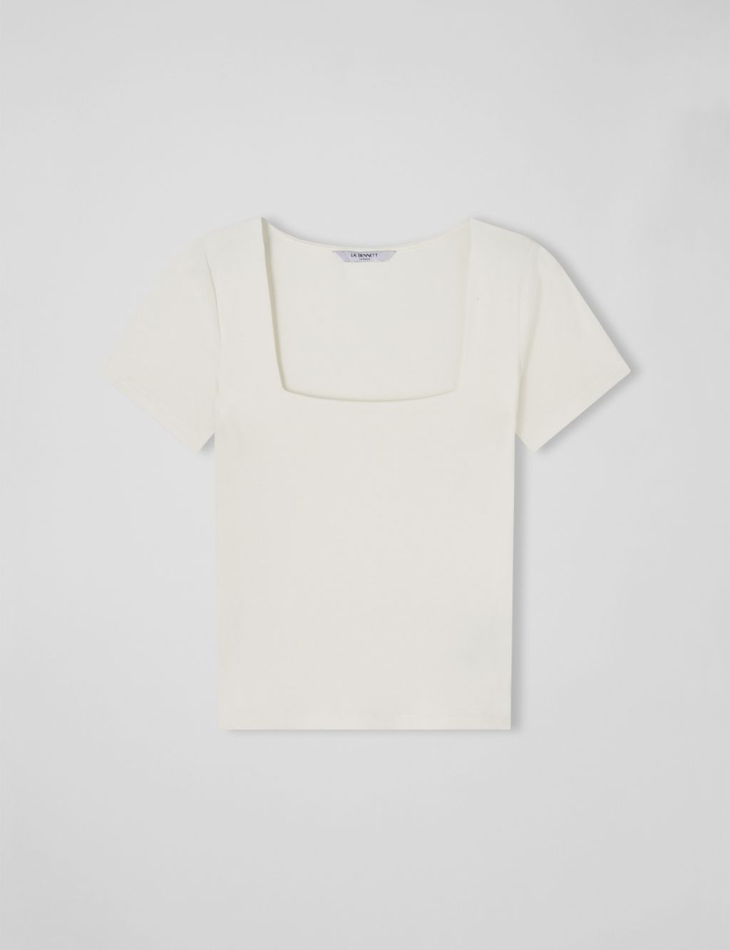 Jersey Square Neck T-Shirt 1 of 3