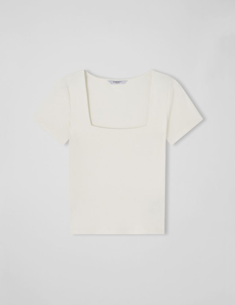 Jersey Square Neck T-Shirt 2 of 3