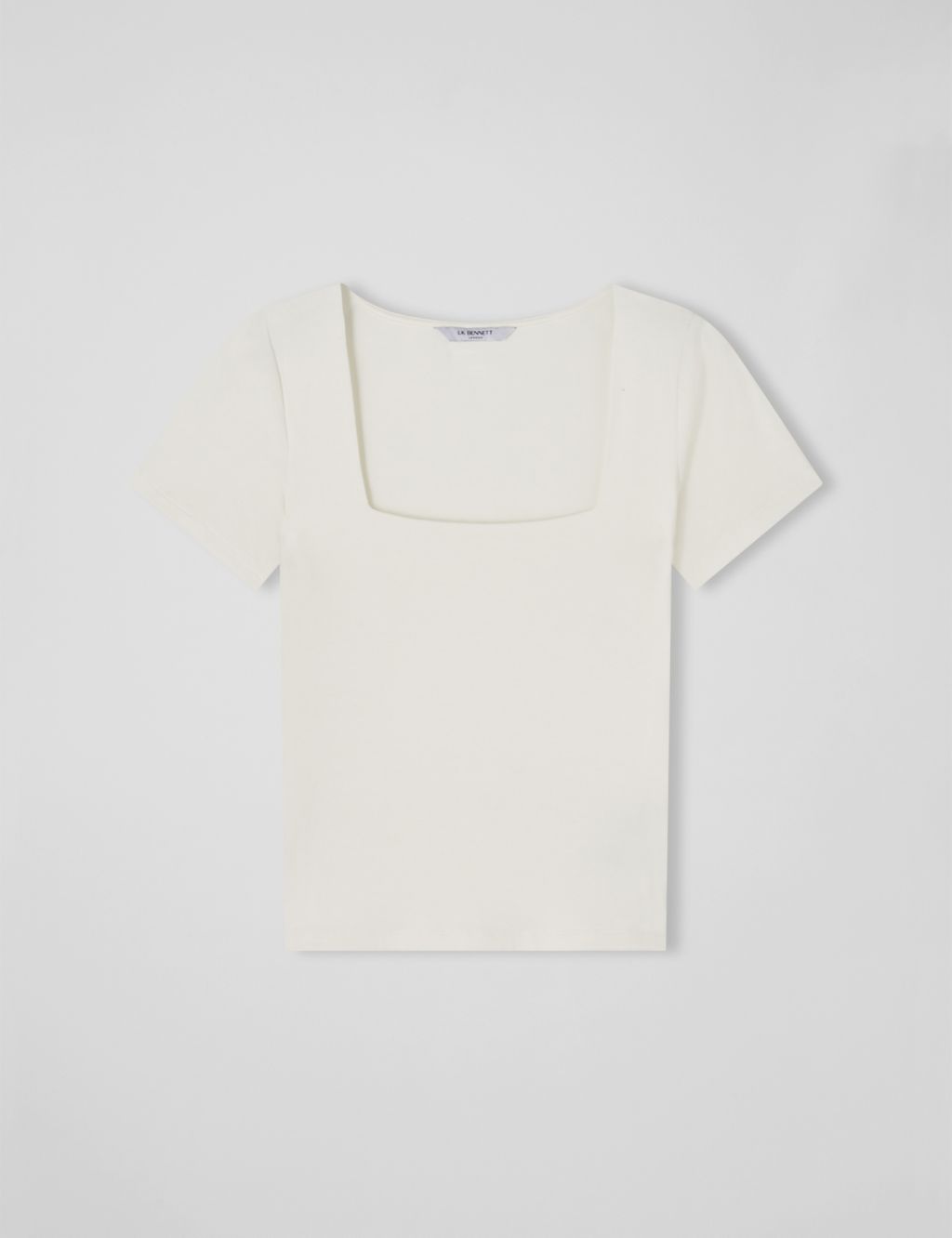 Jersey Square Neck T-Shirt 1 of 3
