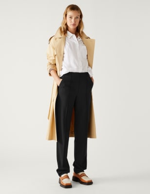 petite wide leg trousers m&s