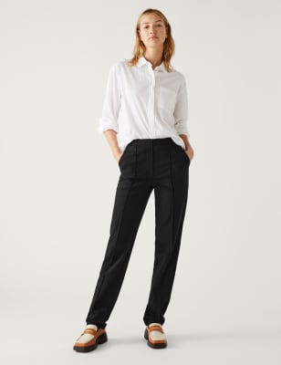 petite wide leg trousers m&s