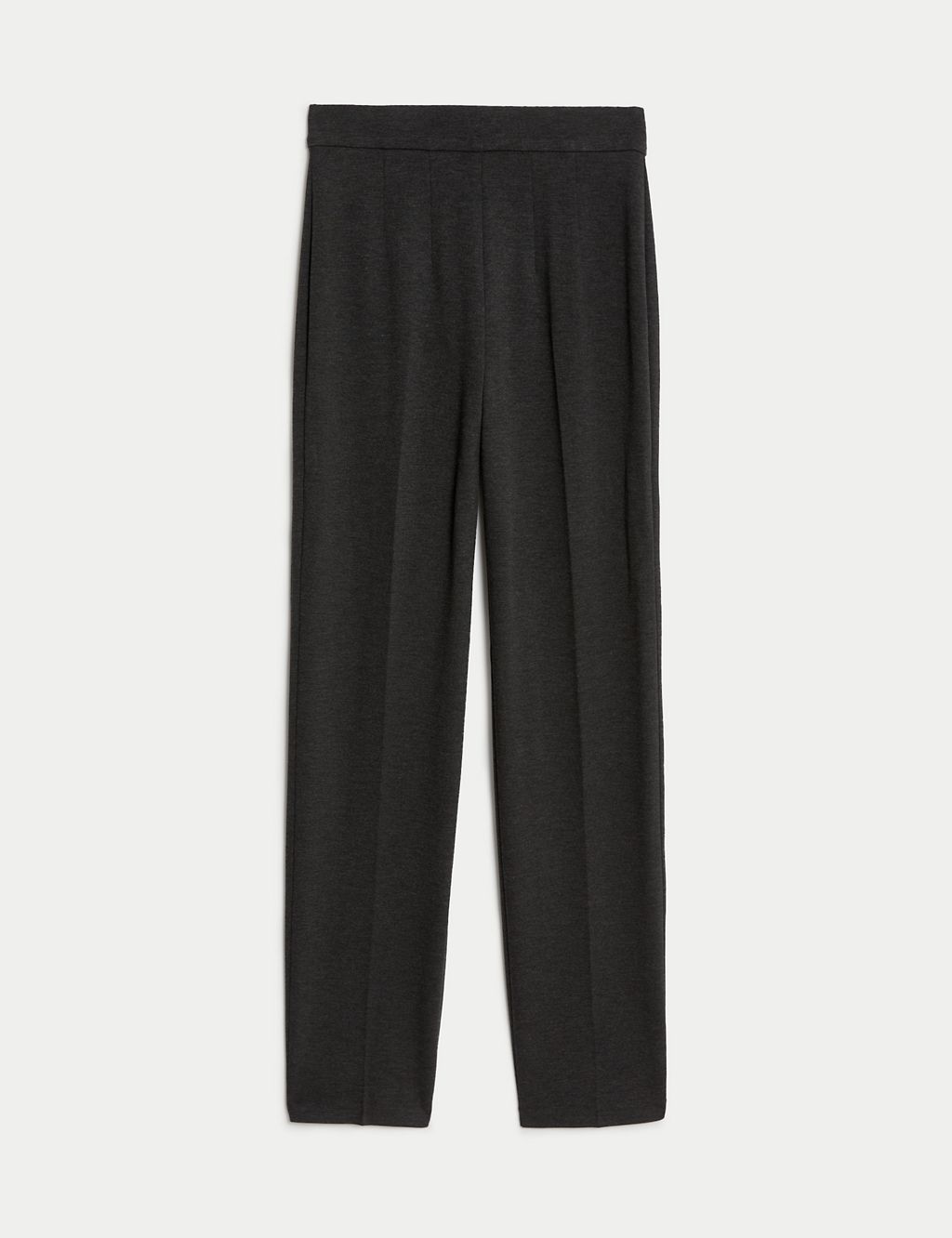 Jersey Straight Leg Trousers with Stretch 1 of 5