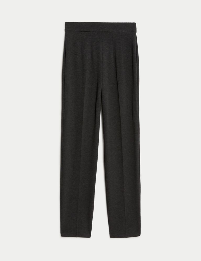 Jersey Straight Leg Trousers with Stretch 2 of 5