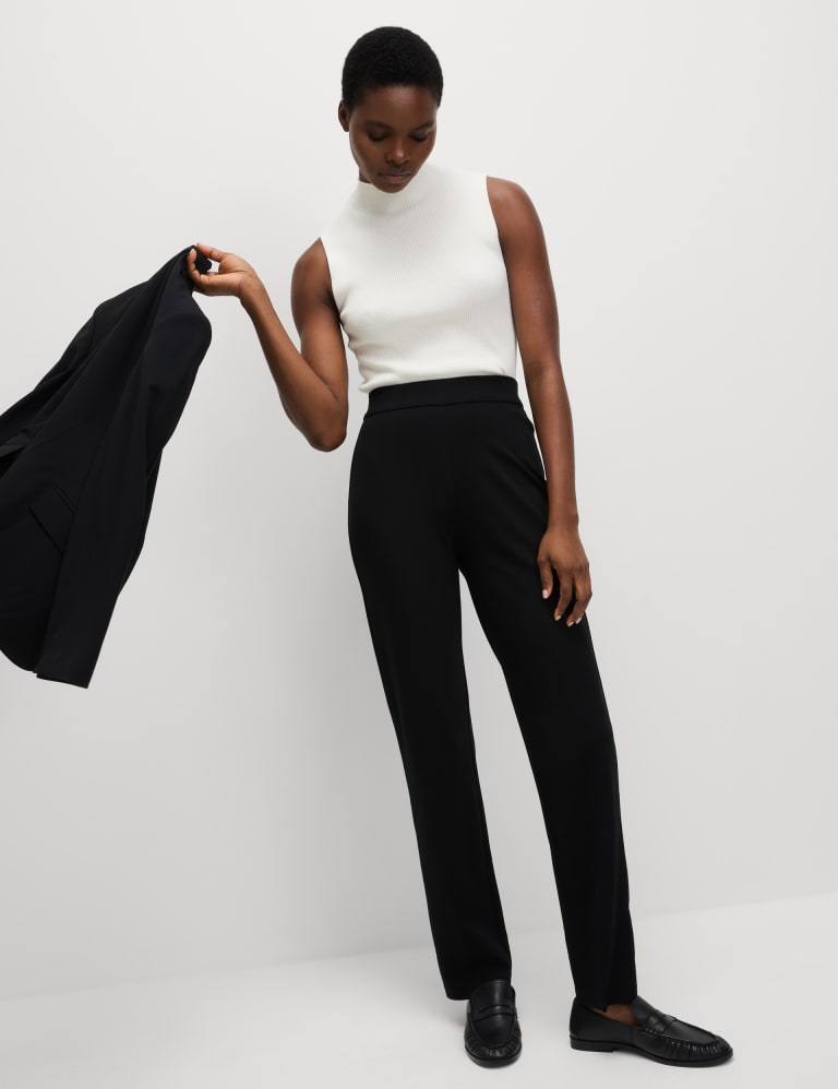 M and s pull on trousers on sale