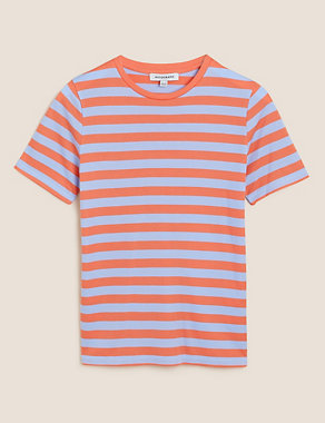 Jersey Striped Crew Neck T-Shirt Image 2 of 5