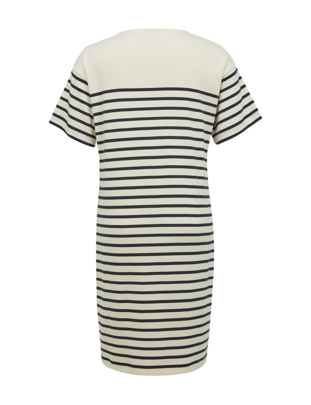 Jersey Striped Knee Length T-Shirt Dress 2 of 7