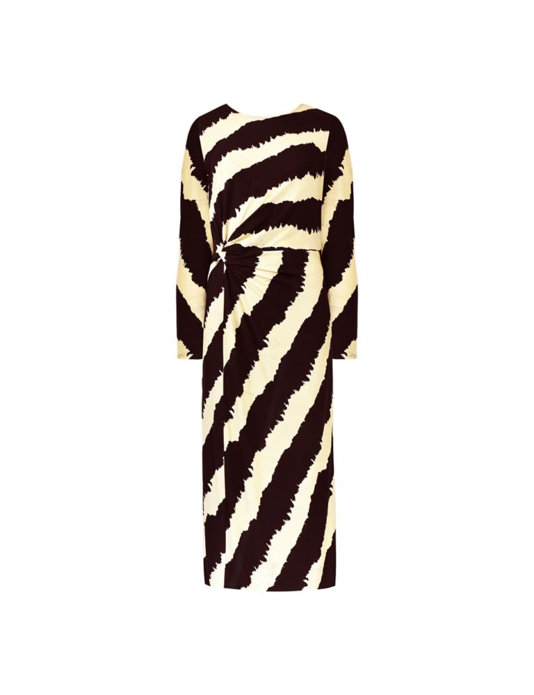 Jersey Striped Midaxi Column Dress 2 of 7