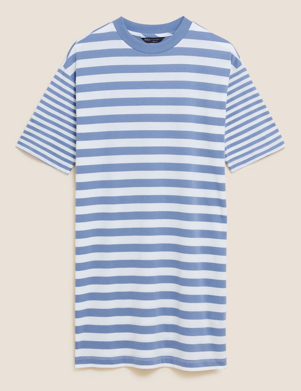 Jersey Striped Mini T-Shirt Dress 1 of 6