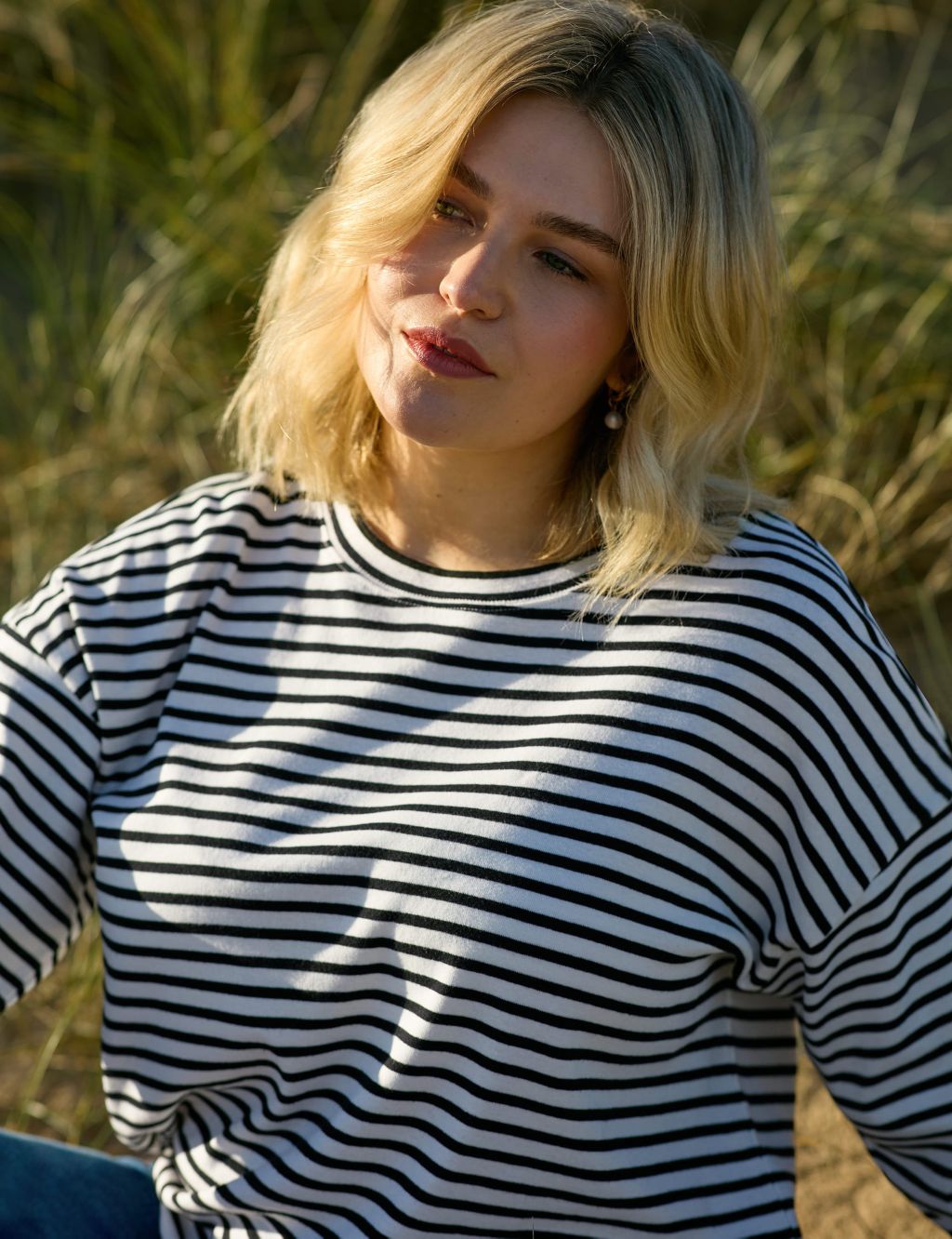 Jersey Striped Relaxed Top 5 of 11