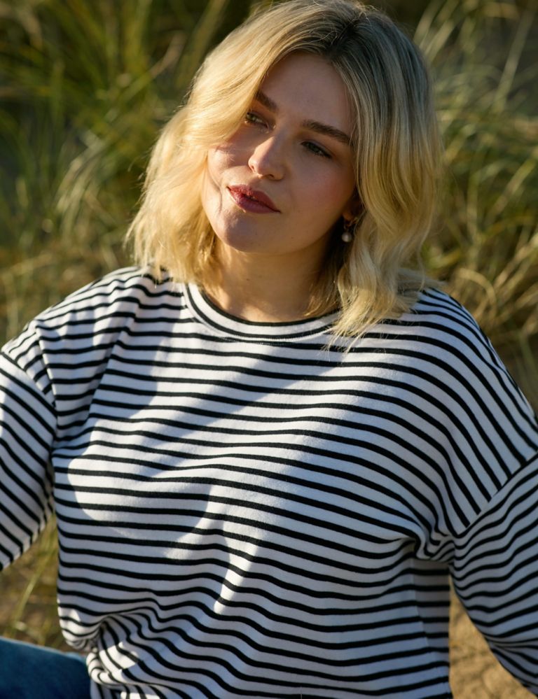 Jersey Striped Relaxed Top 7 of 11