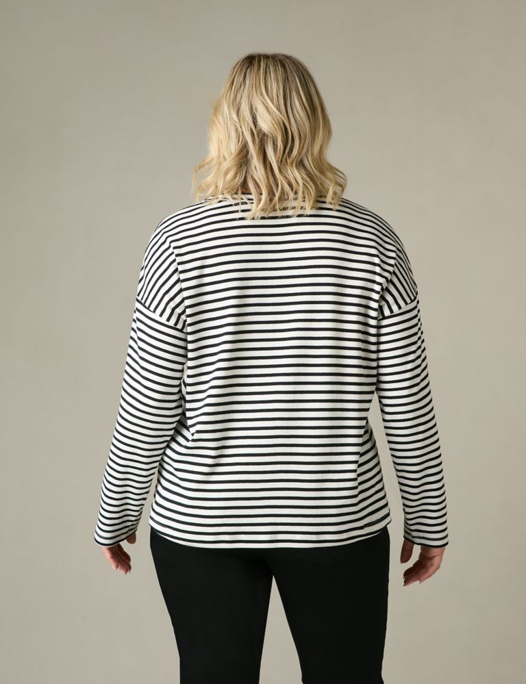 Jersey Striped Relaxed Top 8 of 11