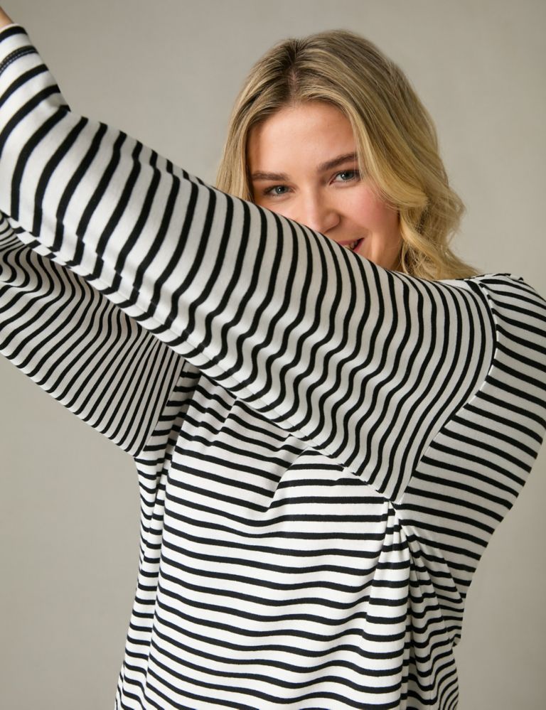 Jersey Striped Relaxed Top 10 of 11