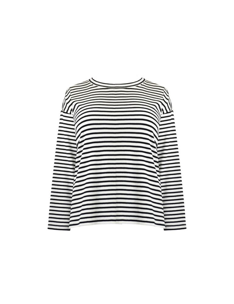 Jersey Striped Relaxed Top 2 of 11