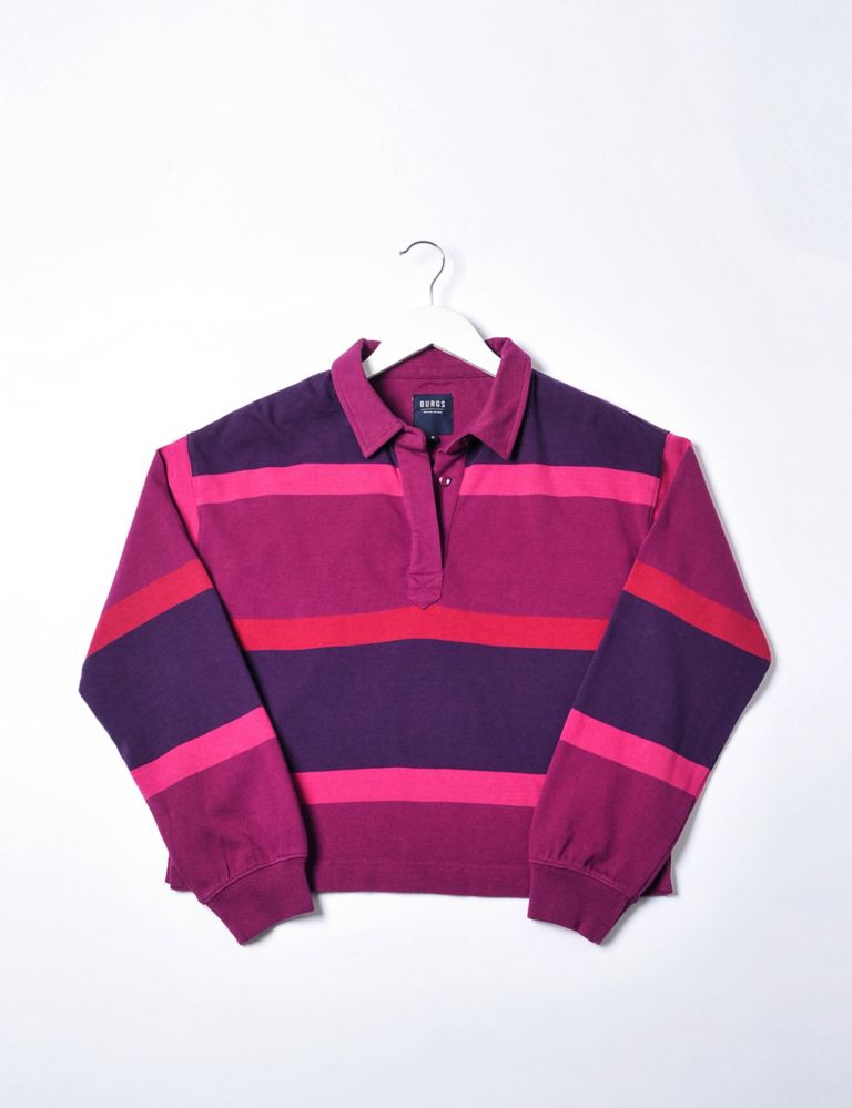 Jersey Striped Rugby Top | Burgs | M&S