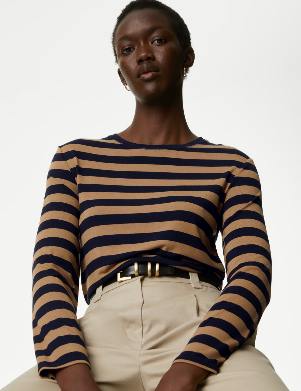 Jersey Striped Top Autograph M S