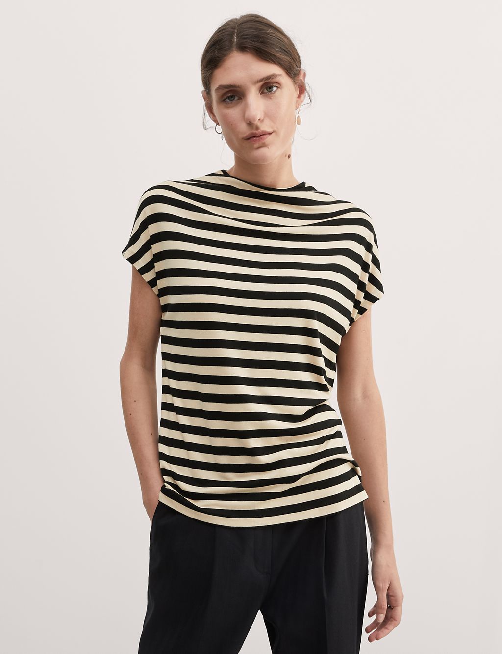 Jersey Striped Top | JAEGER | M&S