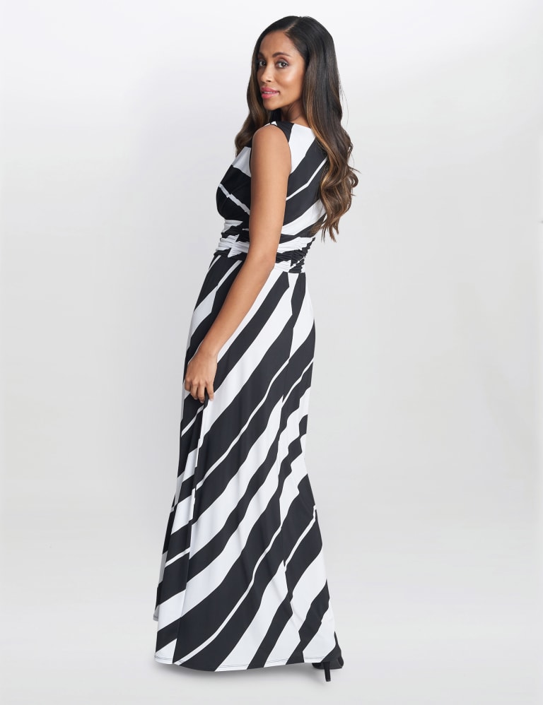 Striped evening dress 2025