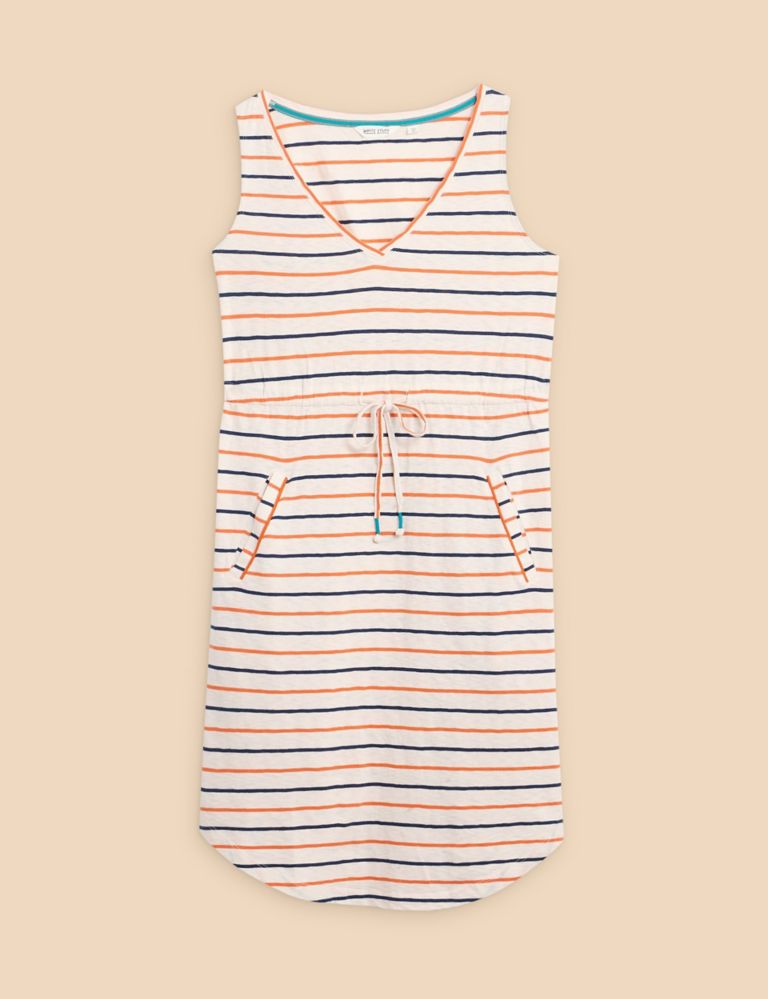 Jersey Striped V-Neck Slip Dress | White Stuff | M&S