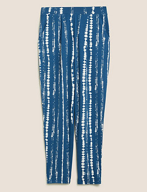 Jersey Tie Dye Tapered Ankle Grazer Trousers Image 2 of 6