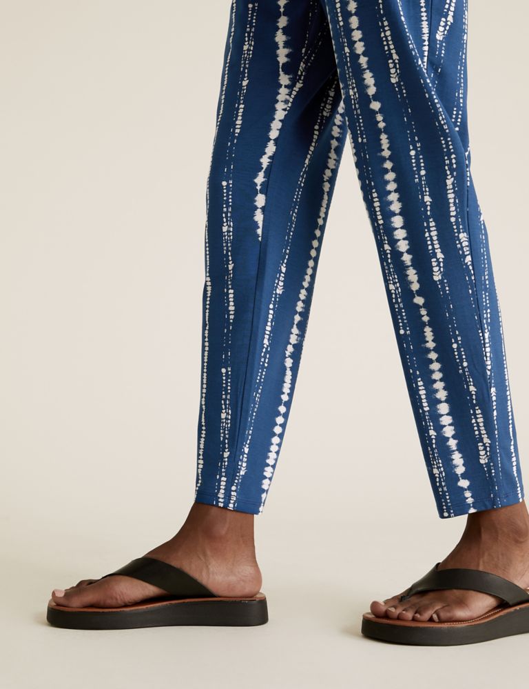 Jersey Tie Dye Tapered Ankle Grazer Trousers 6 of 6
