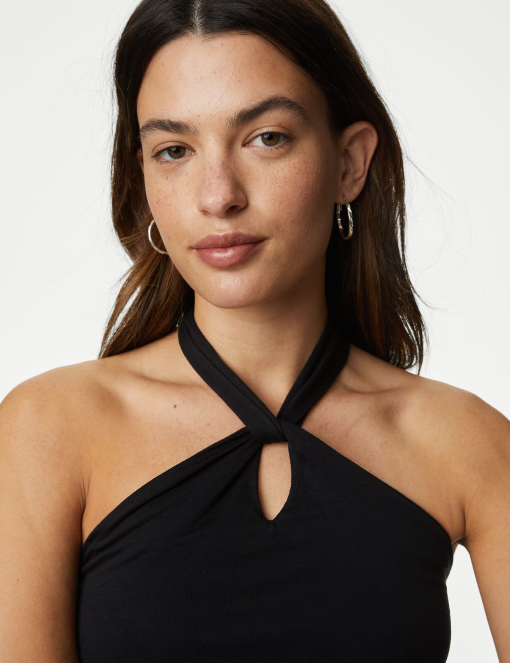 Tie neck jumpsuit discount