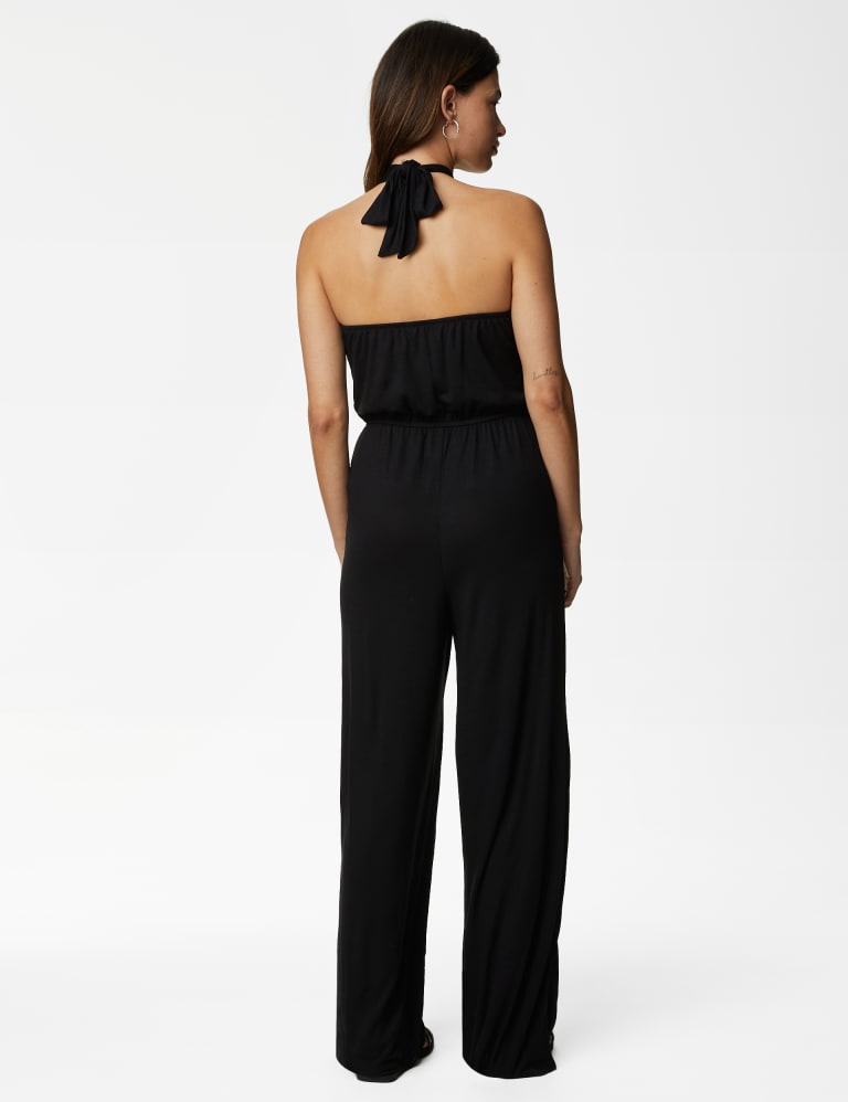Tie neck jumpsuit store