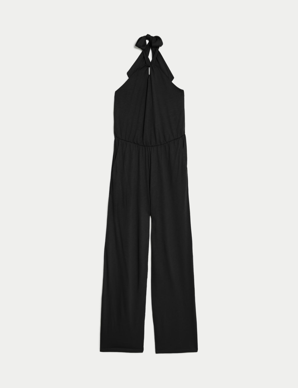 Jersey Tie Neck Jumpsuit 1 of 5