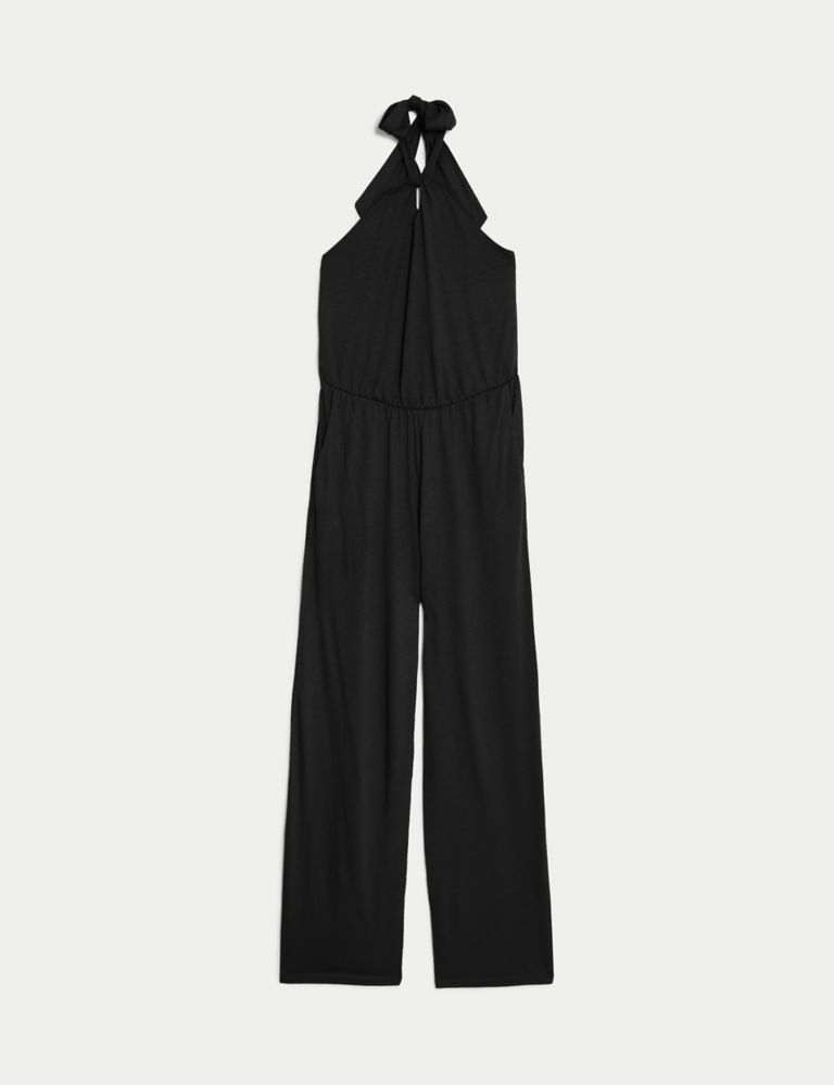 Jersey Tie Neck Jumpsuit | M&S Collection | M&S