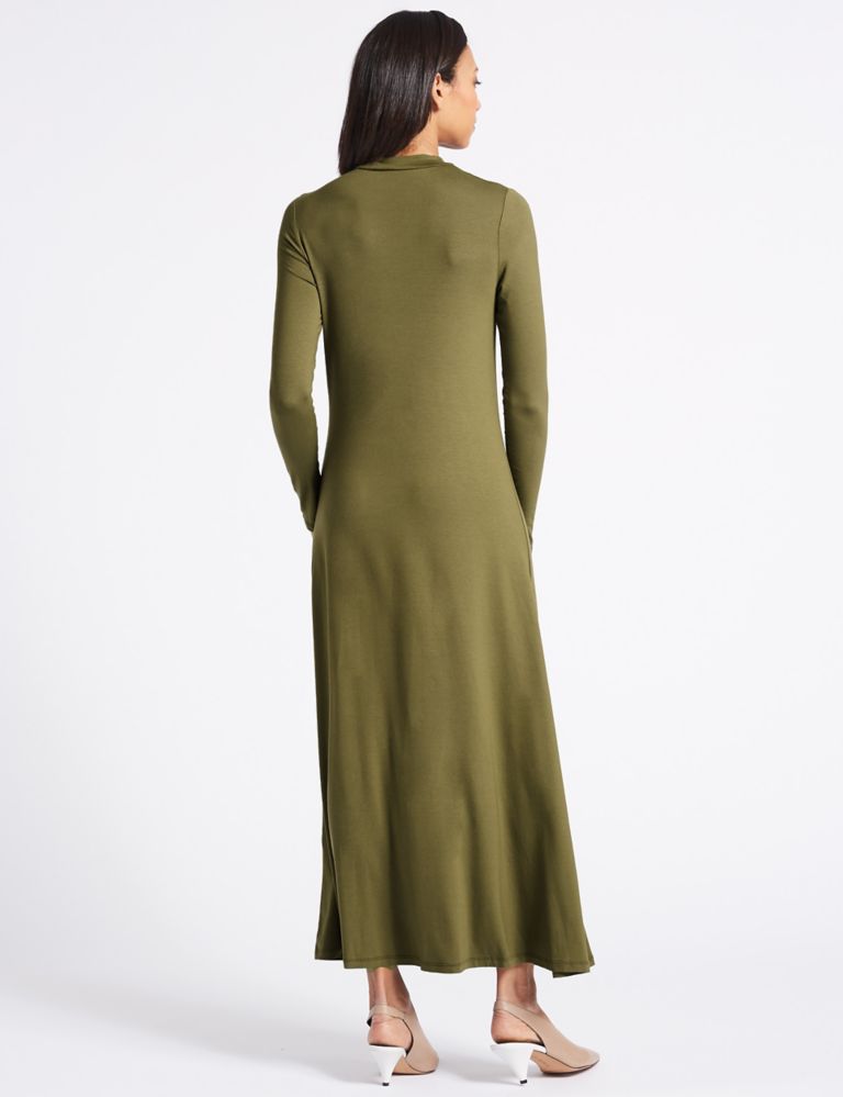 Jersey Turtle Neck Maxi Dress 4 of 4