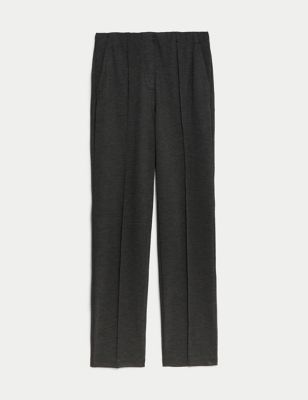 Jersey Twill Straight Leg Trousers Image 2 of 5