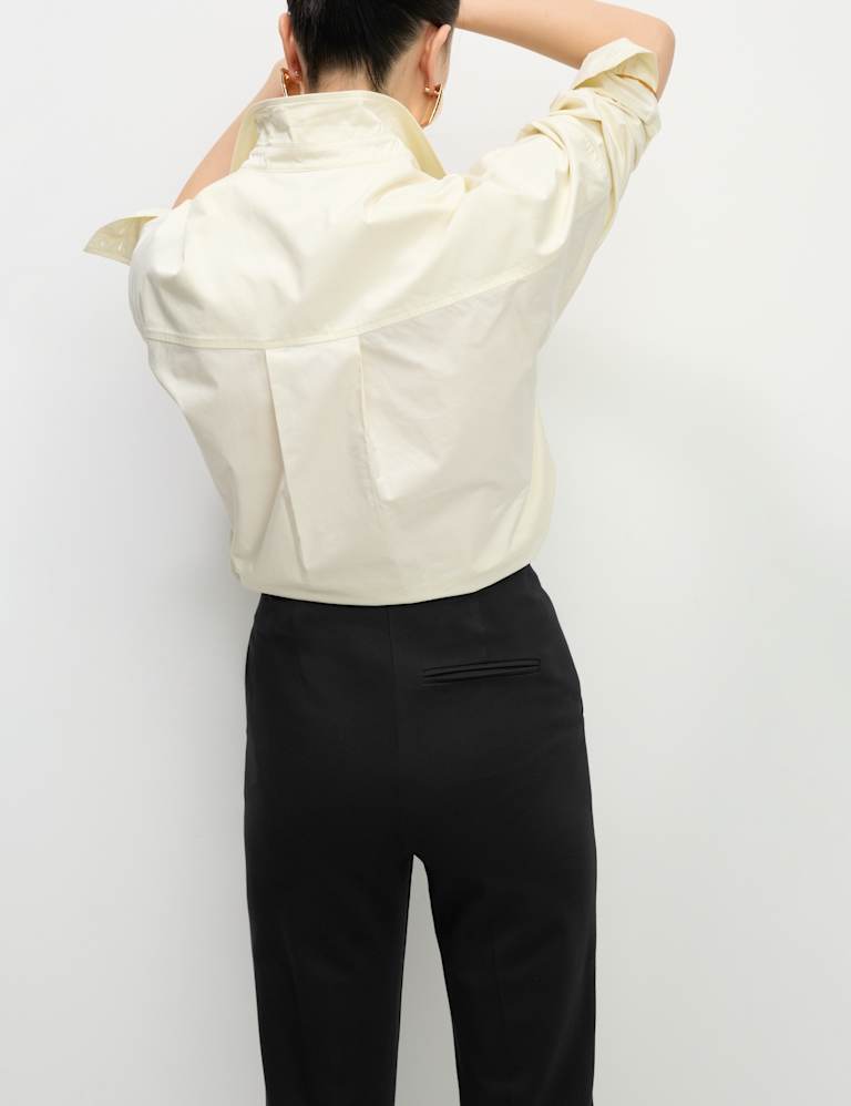 Straight Leg Trousers with Stretch, M&S Collection