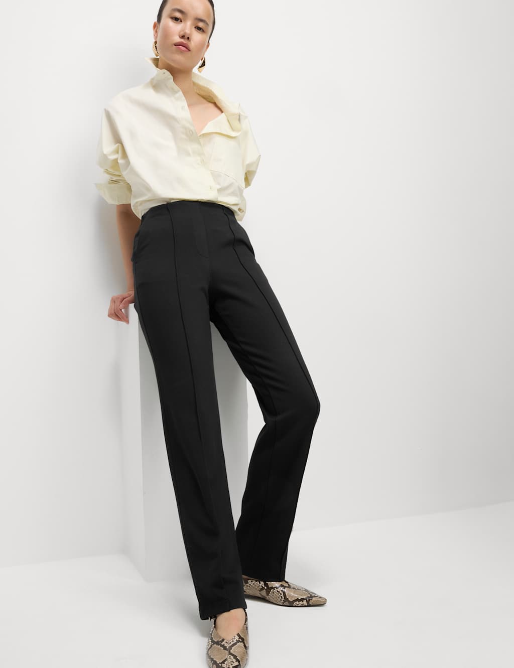 Jersey Twill Straight Leg Trousers 5 of 5