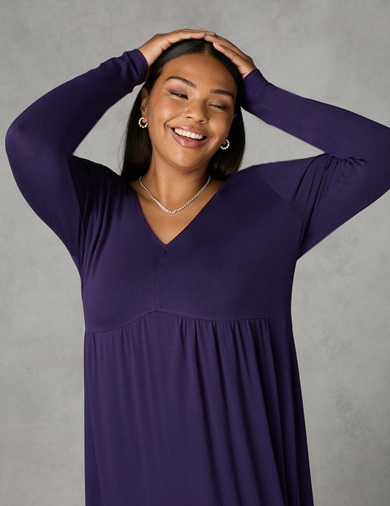 M&s purple dress store