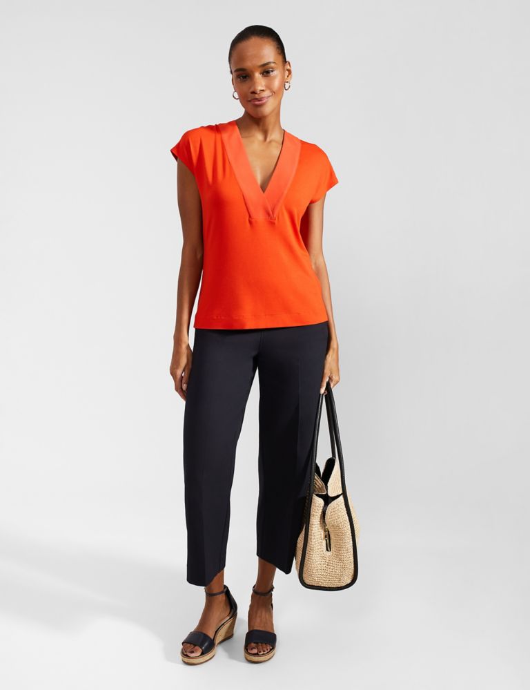 Jersey V-Neck Top 5 of 5