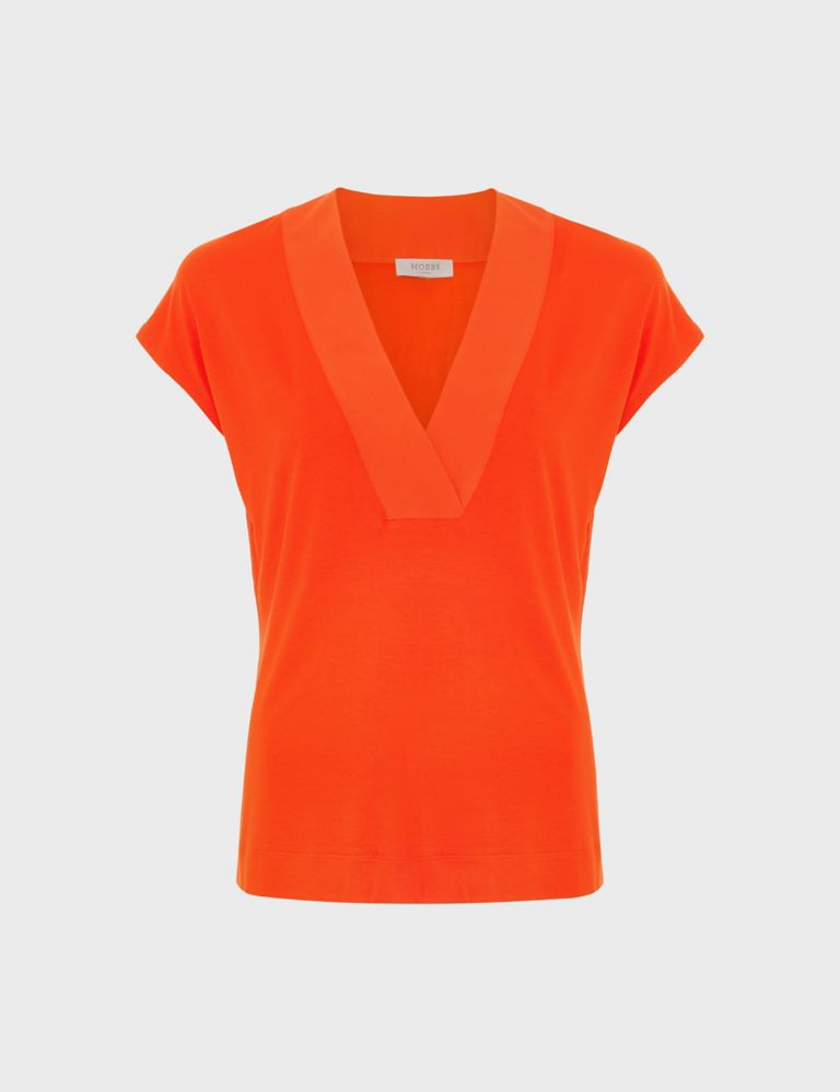 Jersey V-Neck Top 2 of 5