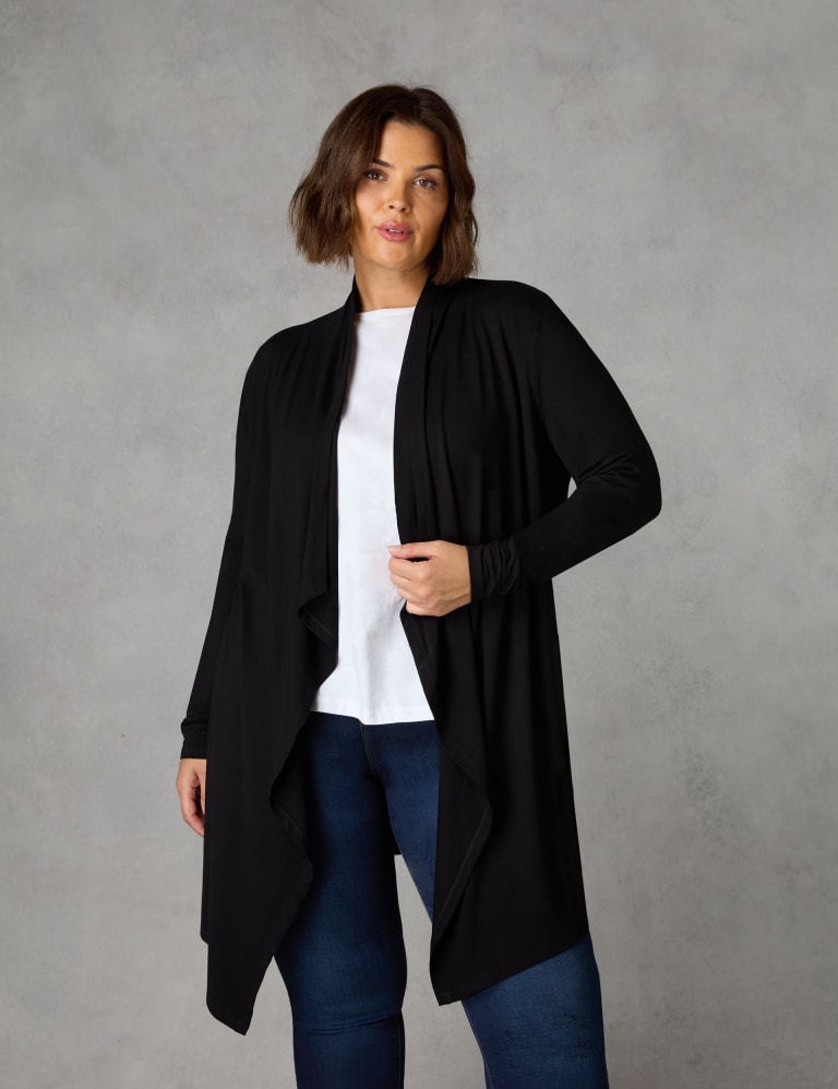 Jersey Waterfall Longline Cardigan 5 of 6