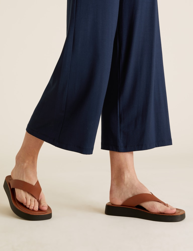 Jersey outlet cropped trousers