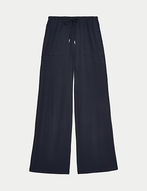Jersey Wide Leg Trousers Image 2 of 5