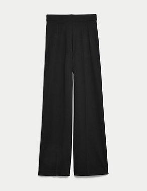 Jersey Wide Leg Trousers with Stretch Image 2 of 5